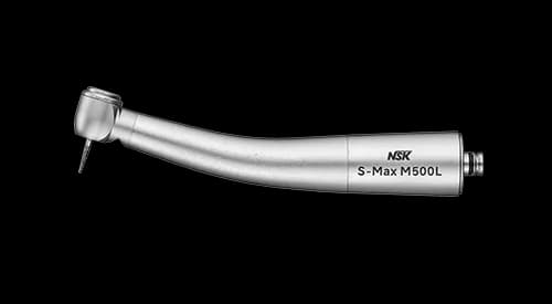 Турбинный стоматологический наконечник NSK S-Max M500L (с оптикой, кнопочный зажим)
