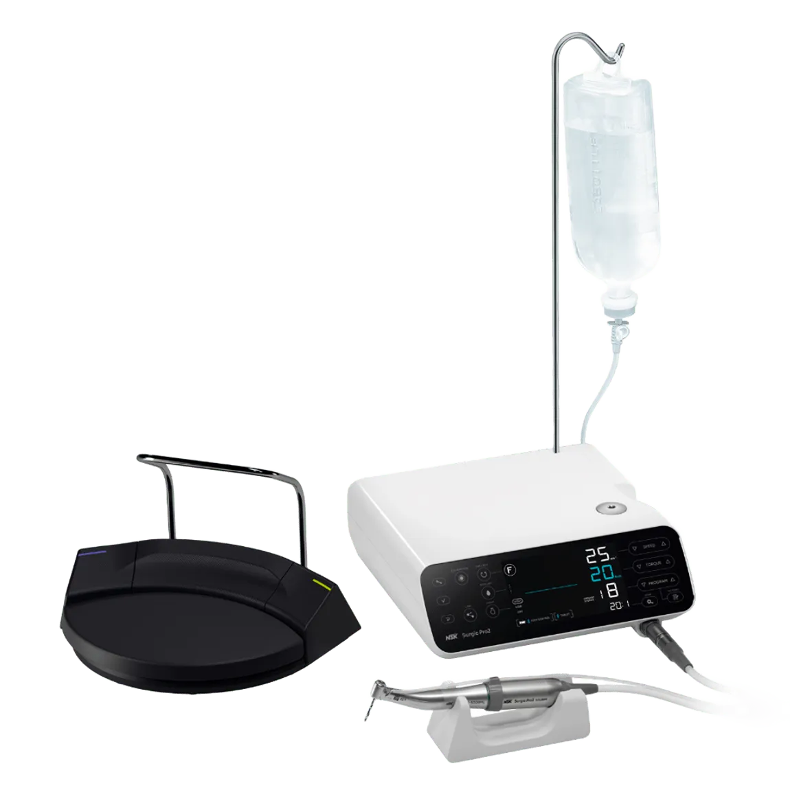 Surgic Pro2 OPT — хирургический физиодиспенсер с подсветкой и Ti-Max X-SG20L | NSK
